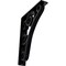 Ekena Millwork Tristan Wrought Iron Bracket, (Triple center brace), Powder Coated Black 2"W x 10"D x 12"H BKTM02X10X12TTN - alternate 1